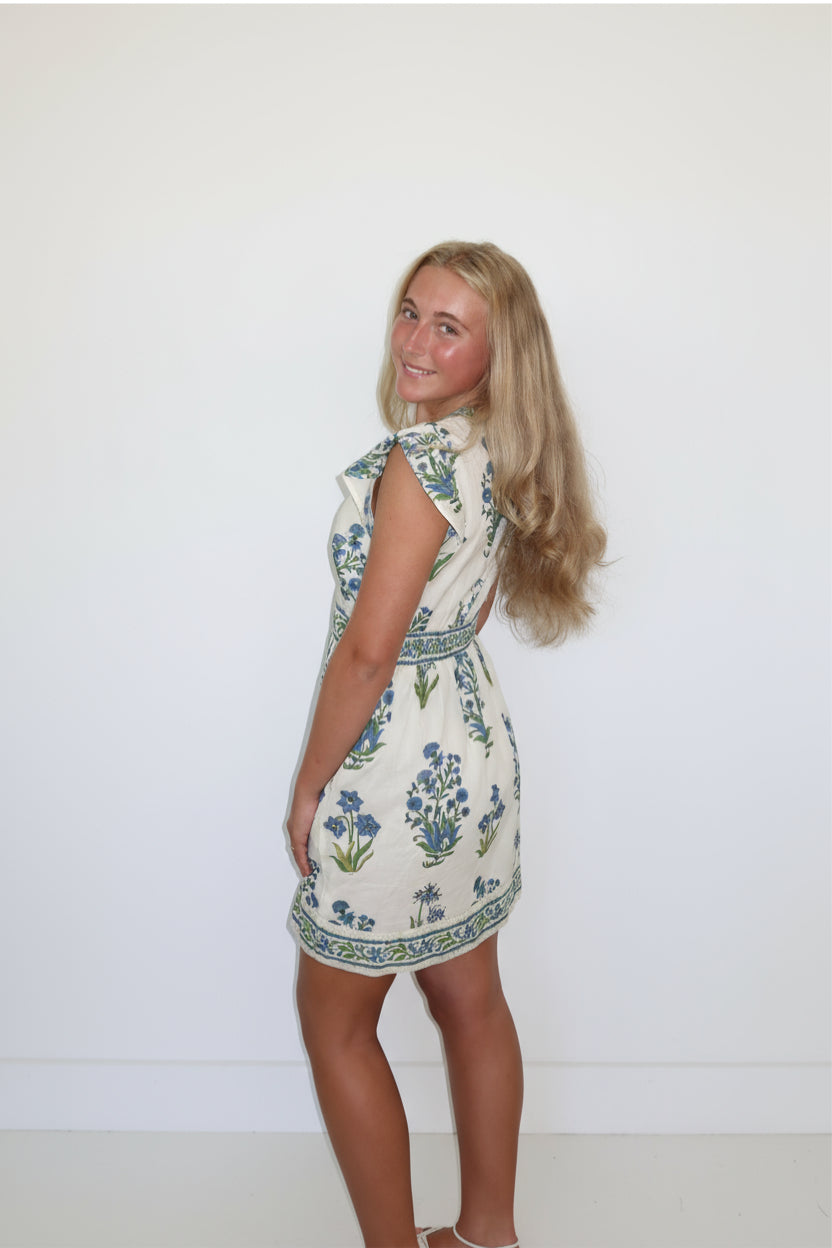 Sana Dress in Blue Bloom