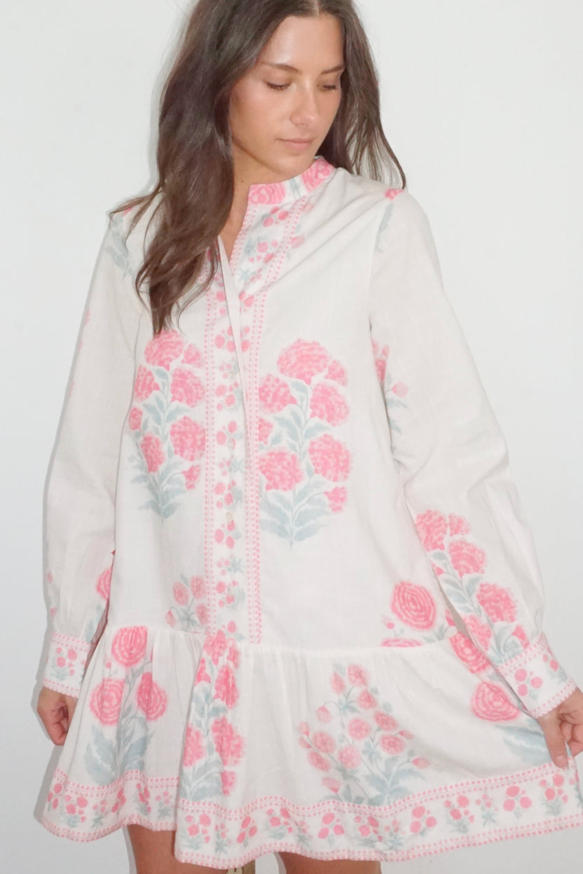 Carrie Dress in Blush Bloom