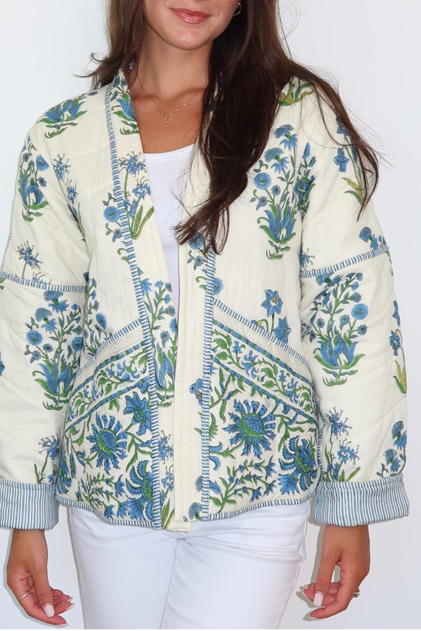 Kristin Jacket in Blue Bloom