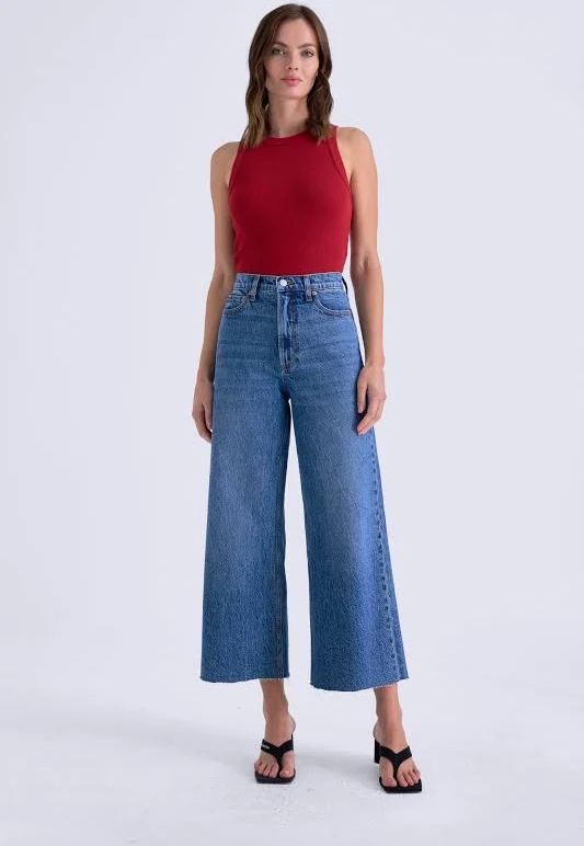 Lana Crop High Rise Ultra Wide Leg Jean