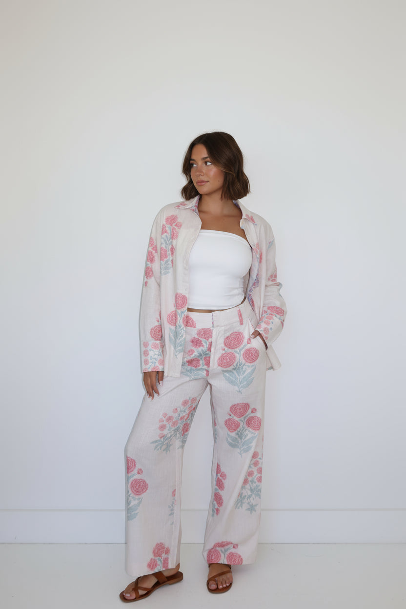 Mable Shirt in Blush Bloom