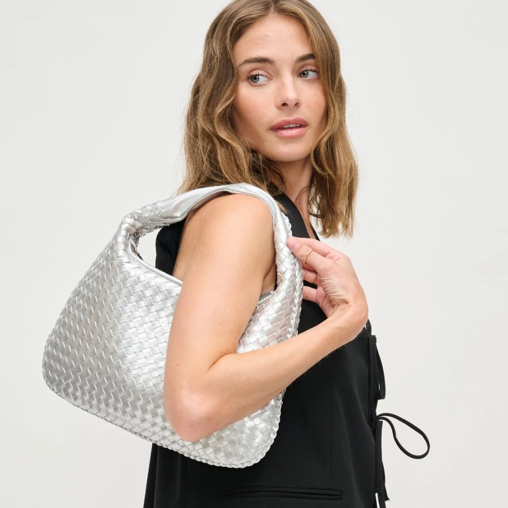 Adela Woven Hobo Bag
