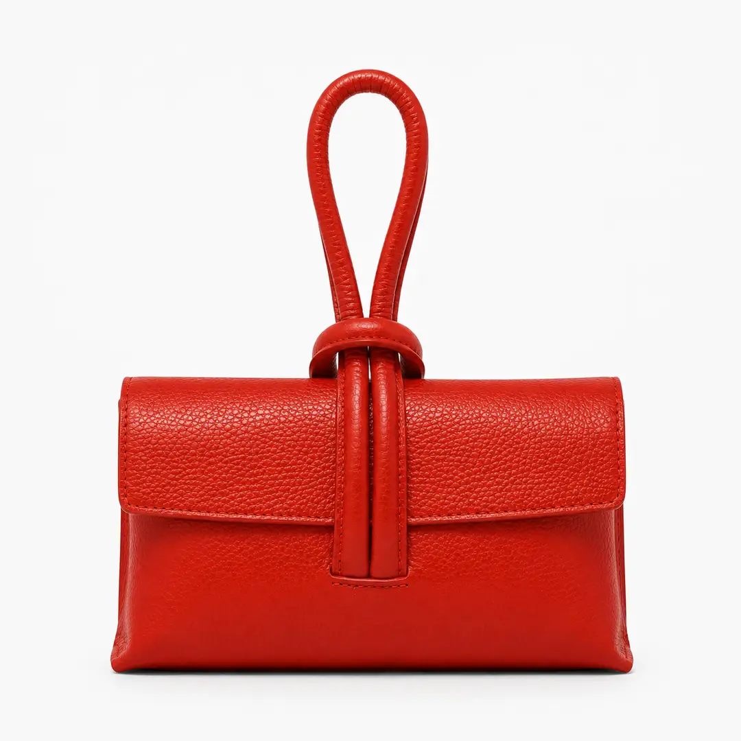Italian Leather Wristlet Bag