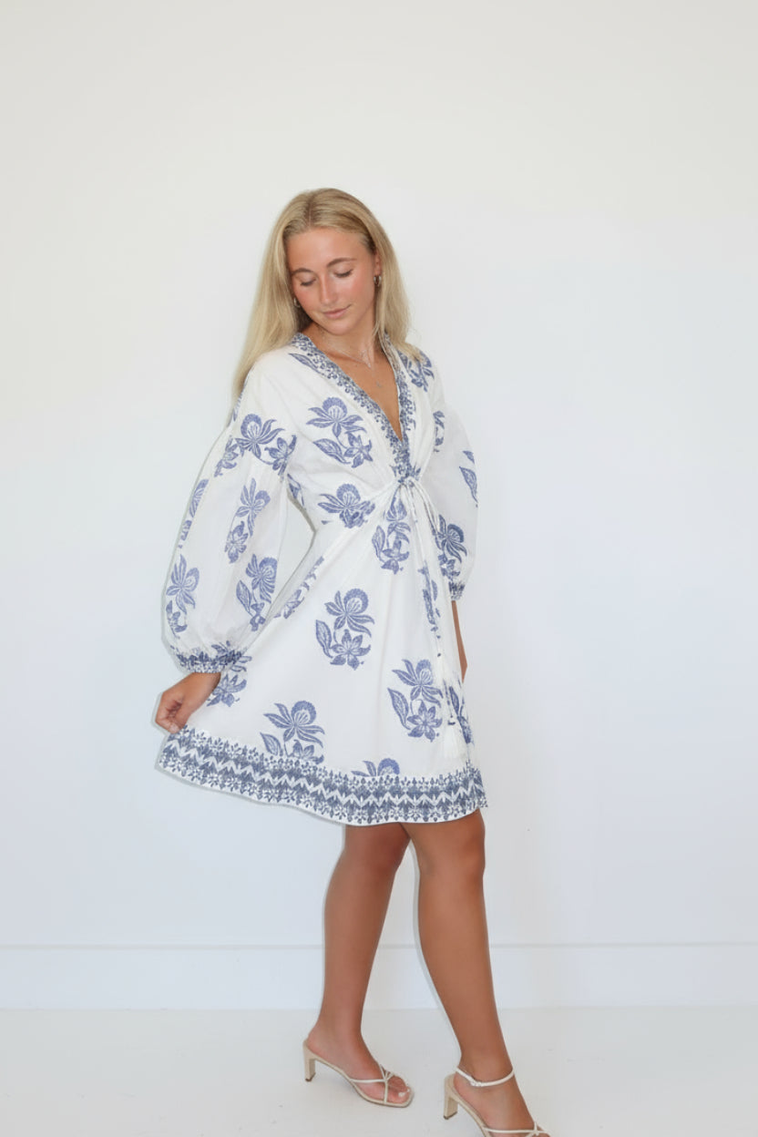 Jada Dress in Seaside Bloom