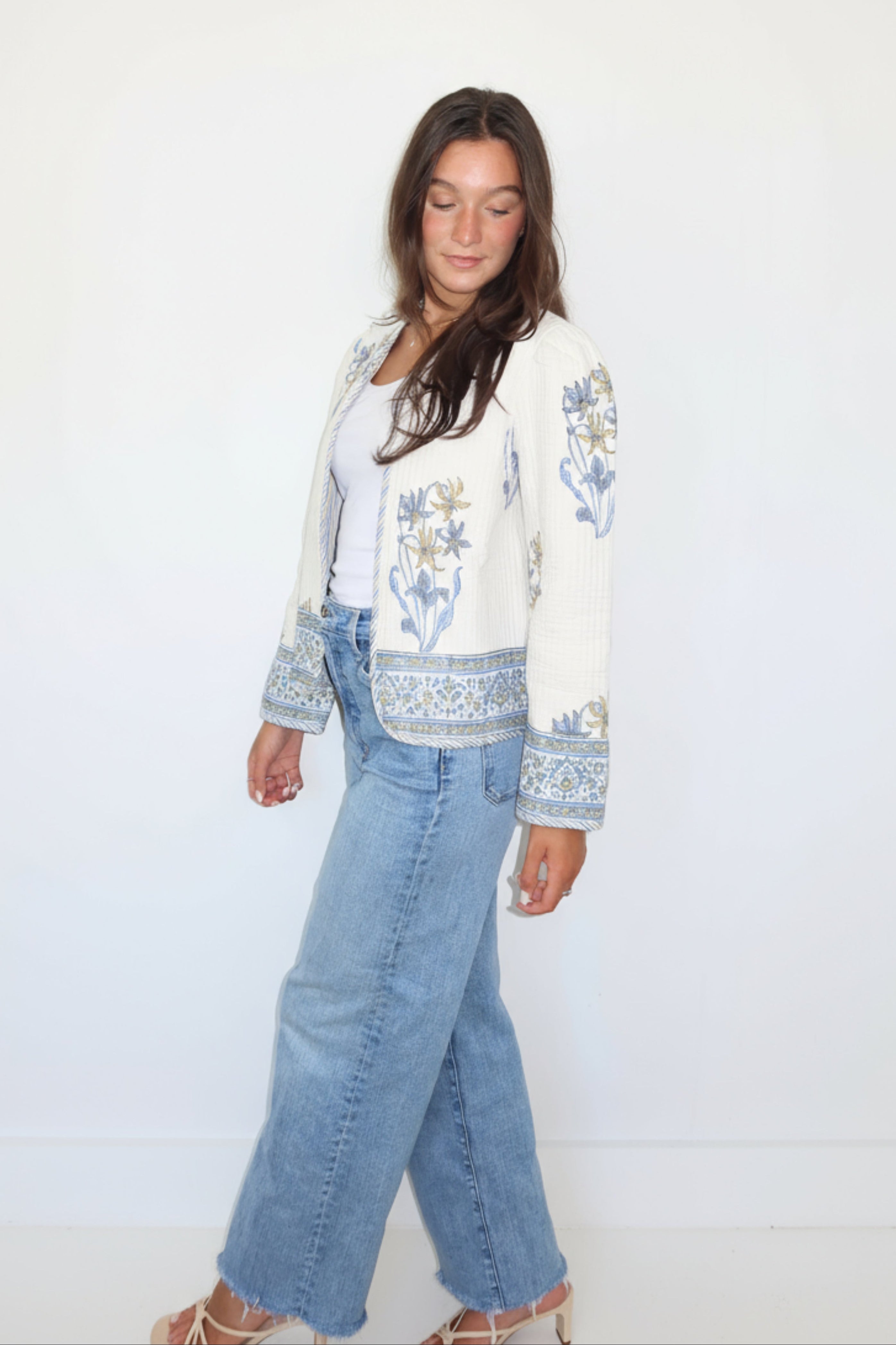 Shylah Jacket in Blue Lily