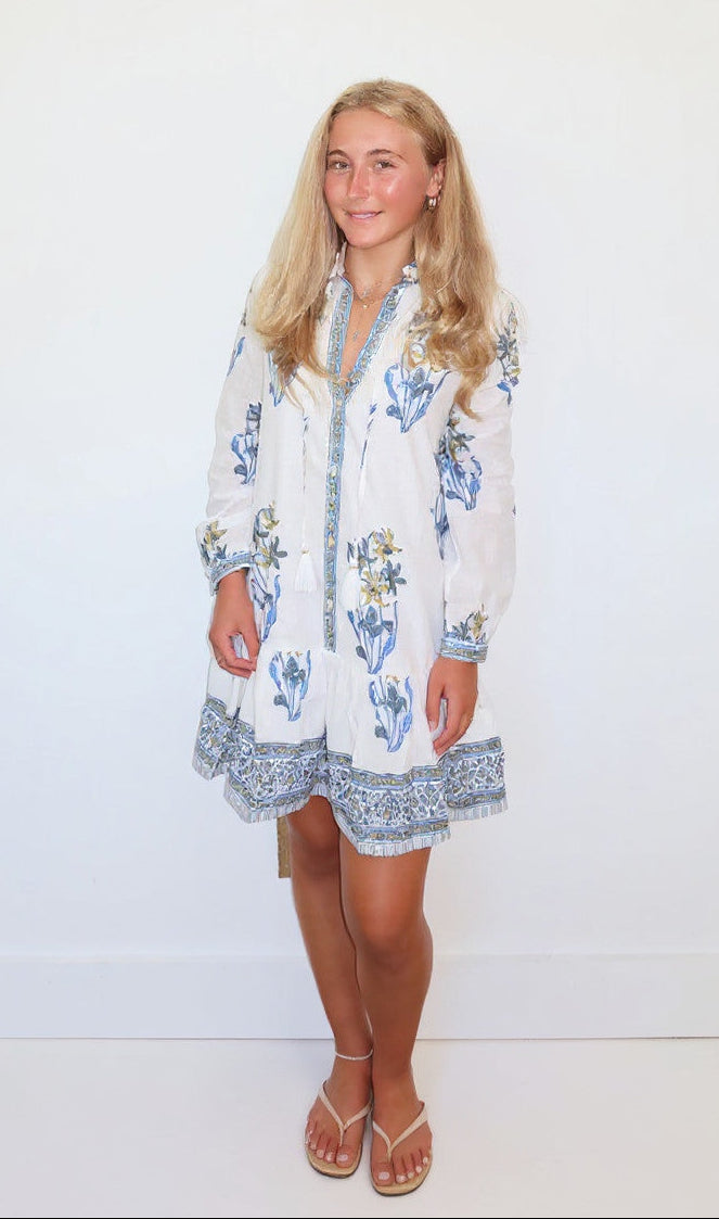 Carrie Dress in Blue Lily