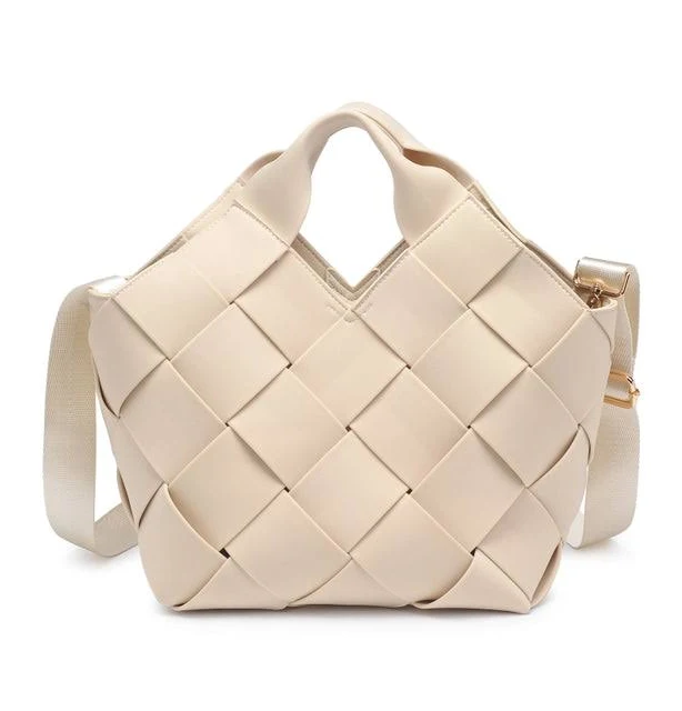 Resilience Woven Straw Tote Cream