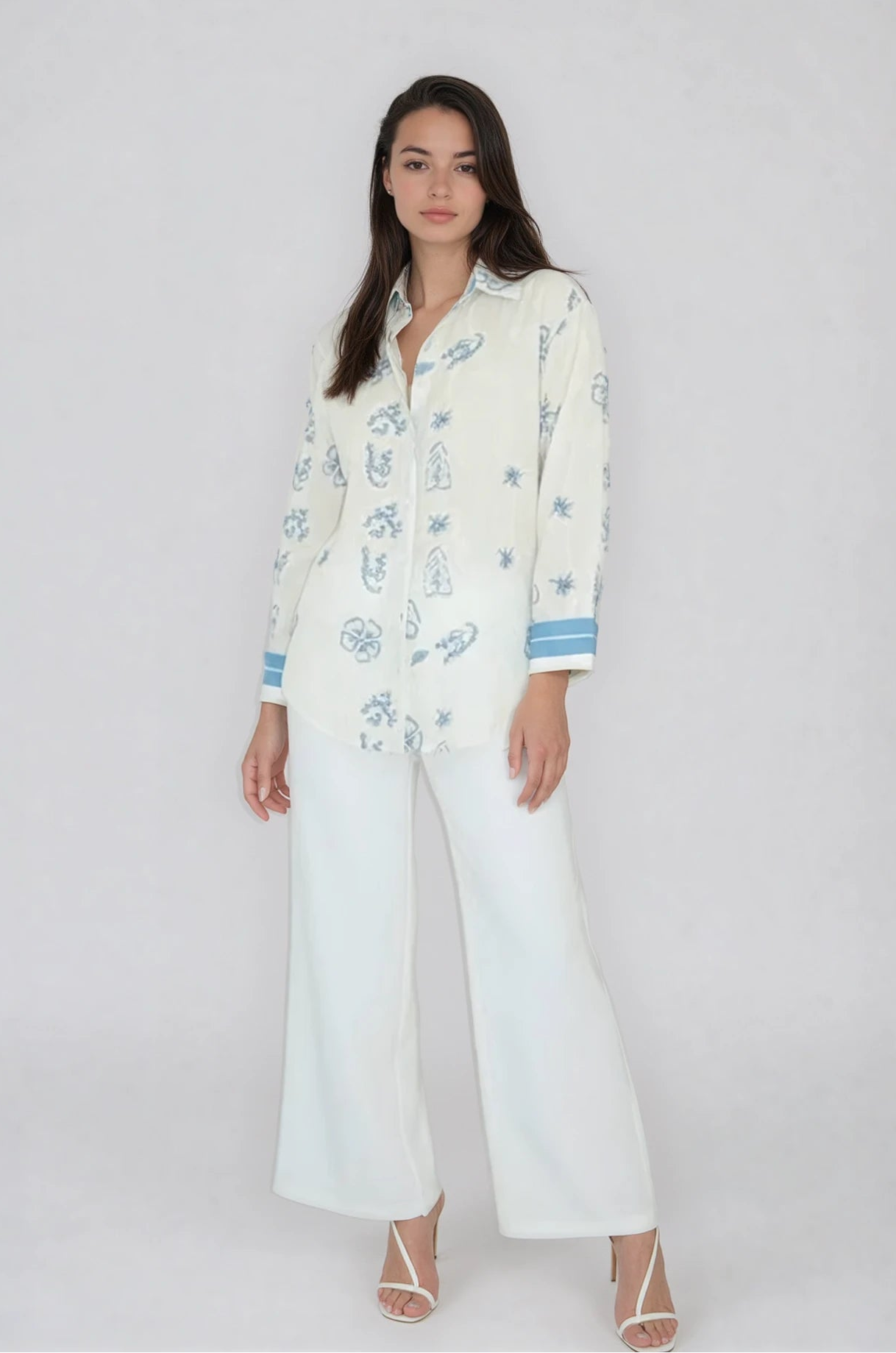 Mable Shirt in Salt Air Embroidery