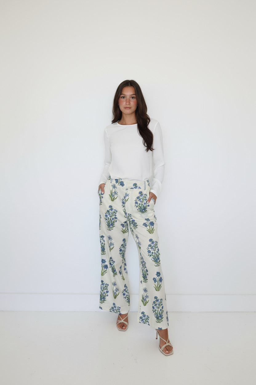 Edison Pant in Blue Bloom