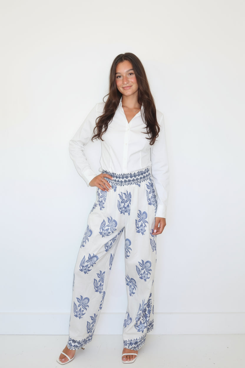 Debbie Beach Pant in Seaside Bloom