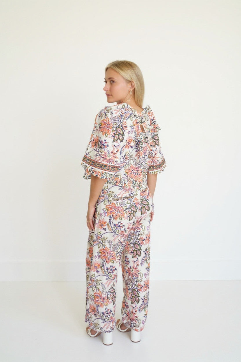 Paige Puff Sleeve Top - Jaipur Print