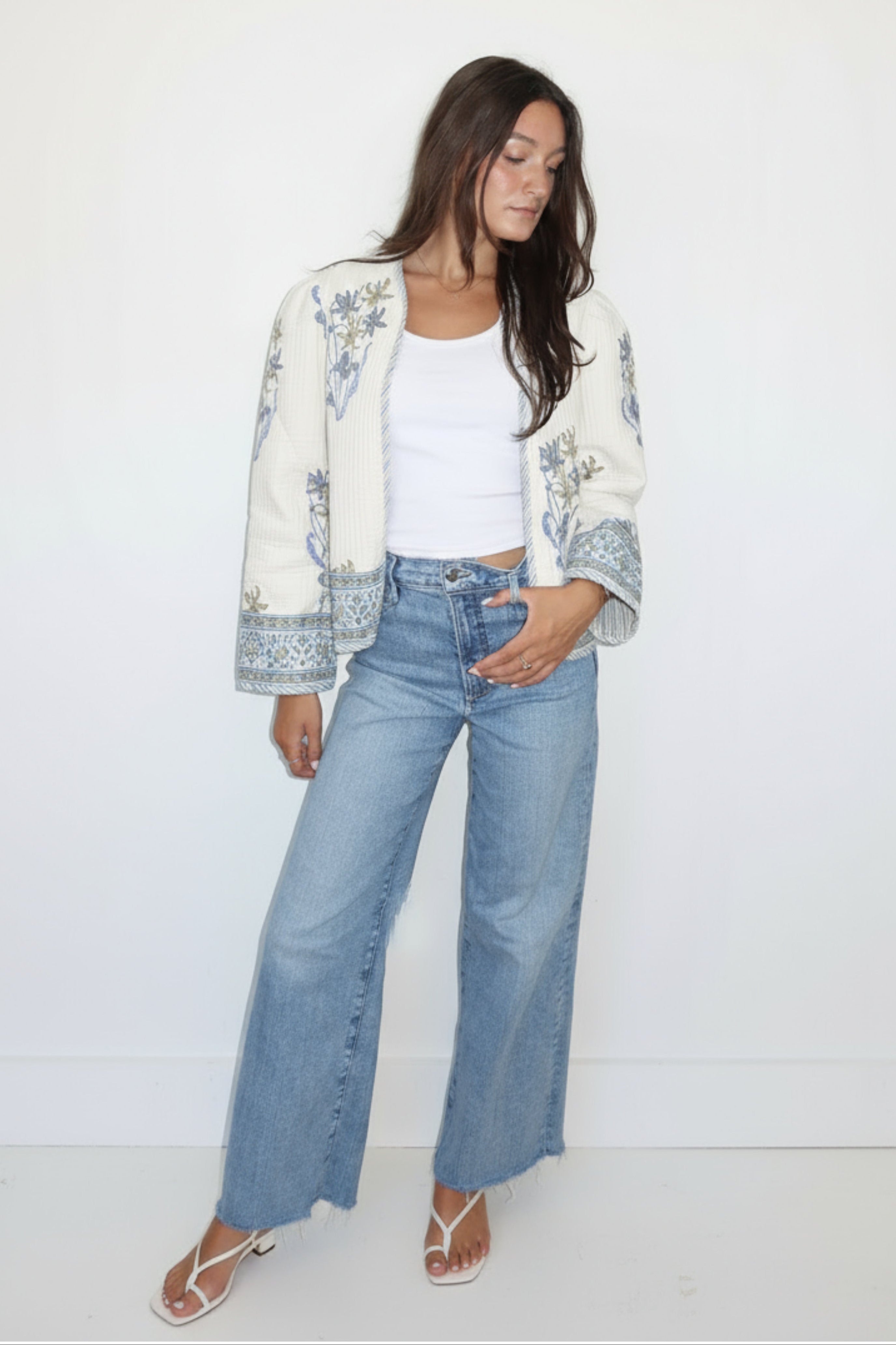 Shylah Jacket in Blue Lily