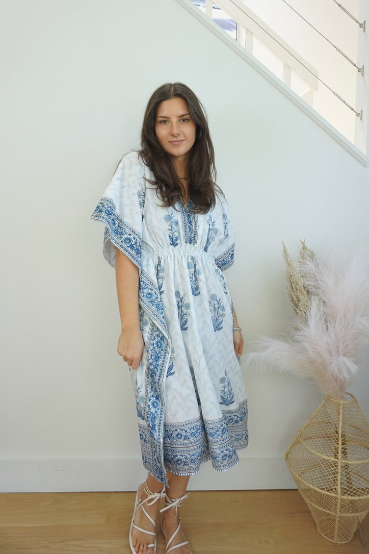 NIBI MTK Santorini Kaftan - Bluebell