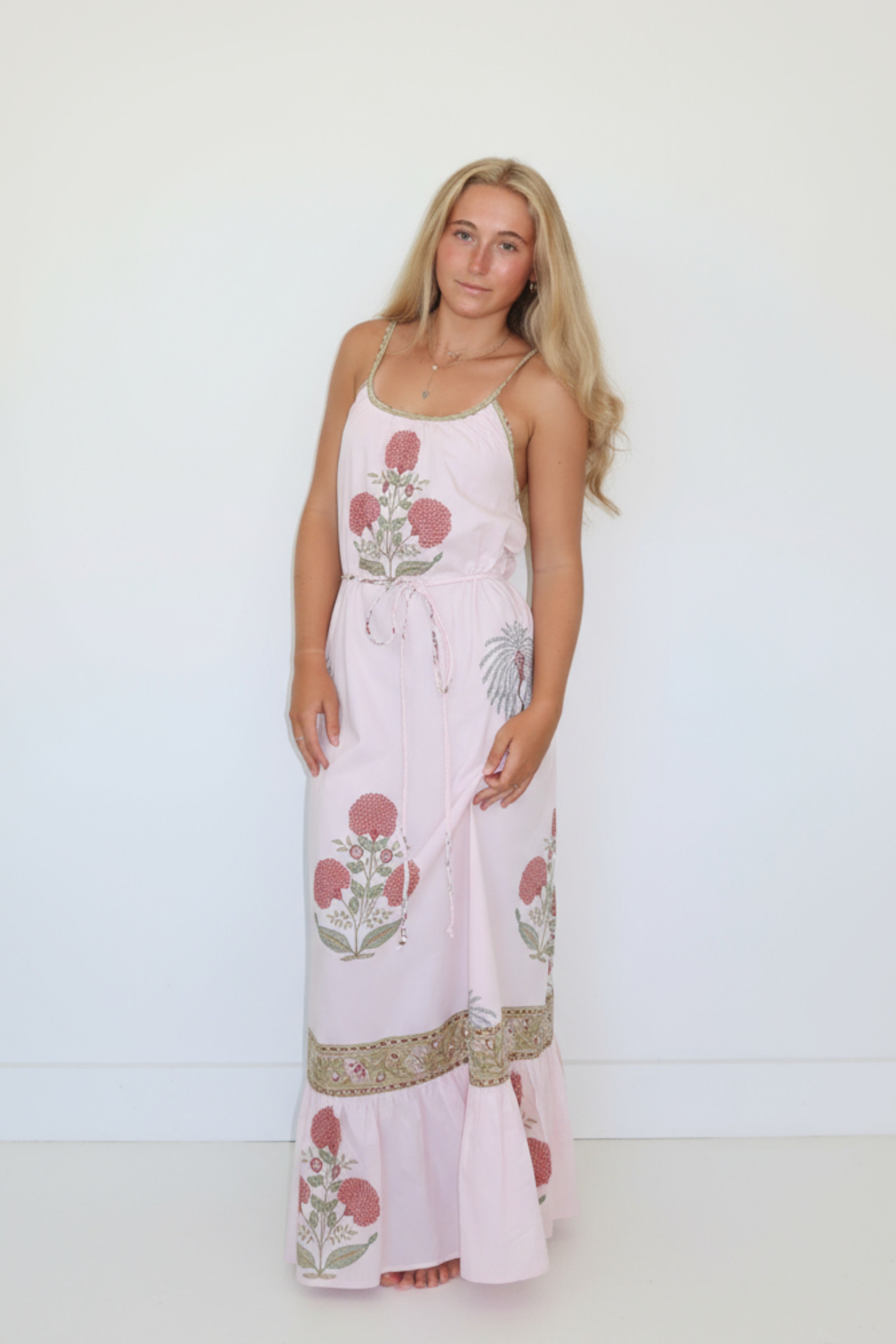 Olivia Belted Dress in Montauk Floral