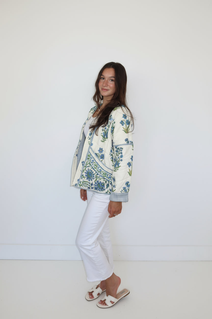 Kristin Jacket in Blue Bloom