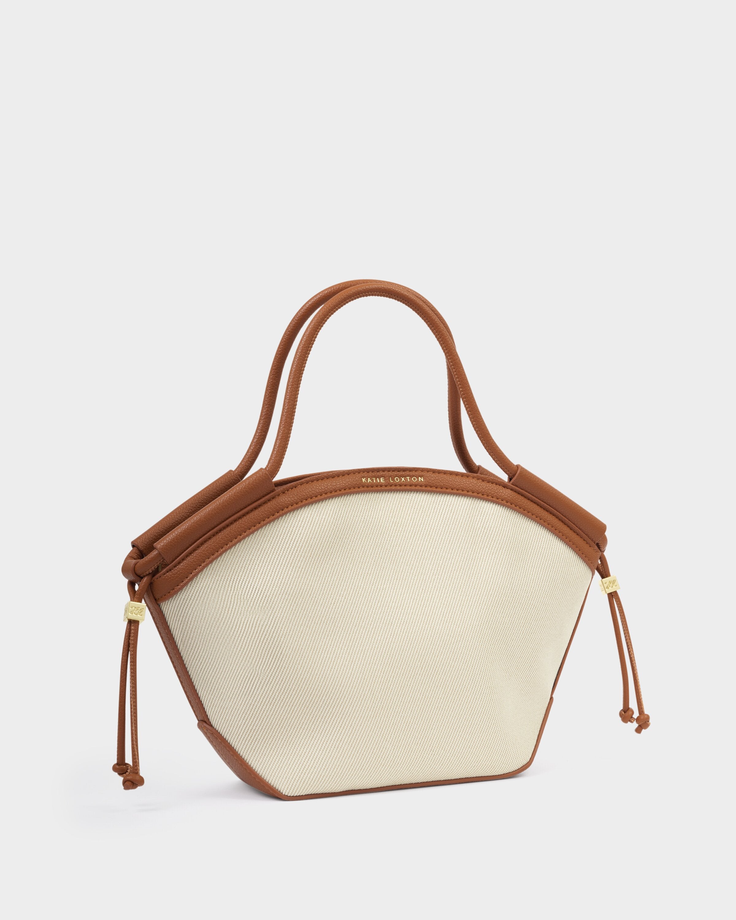 Florence Mini Tote Bag Canvas Cognac