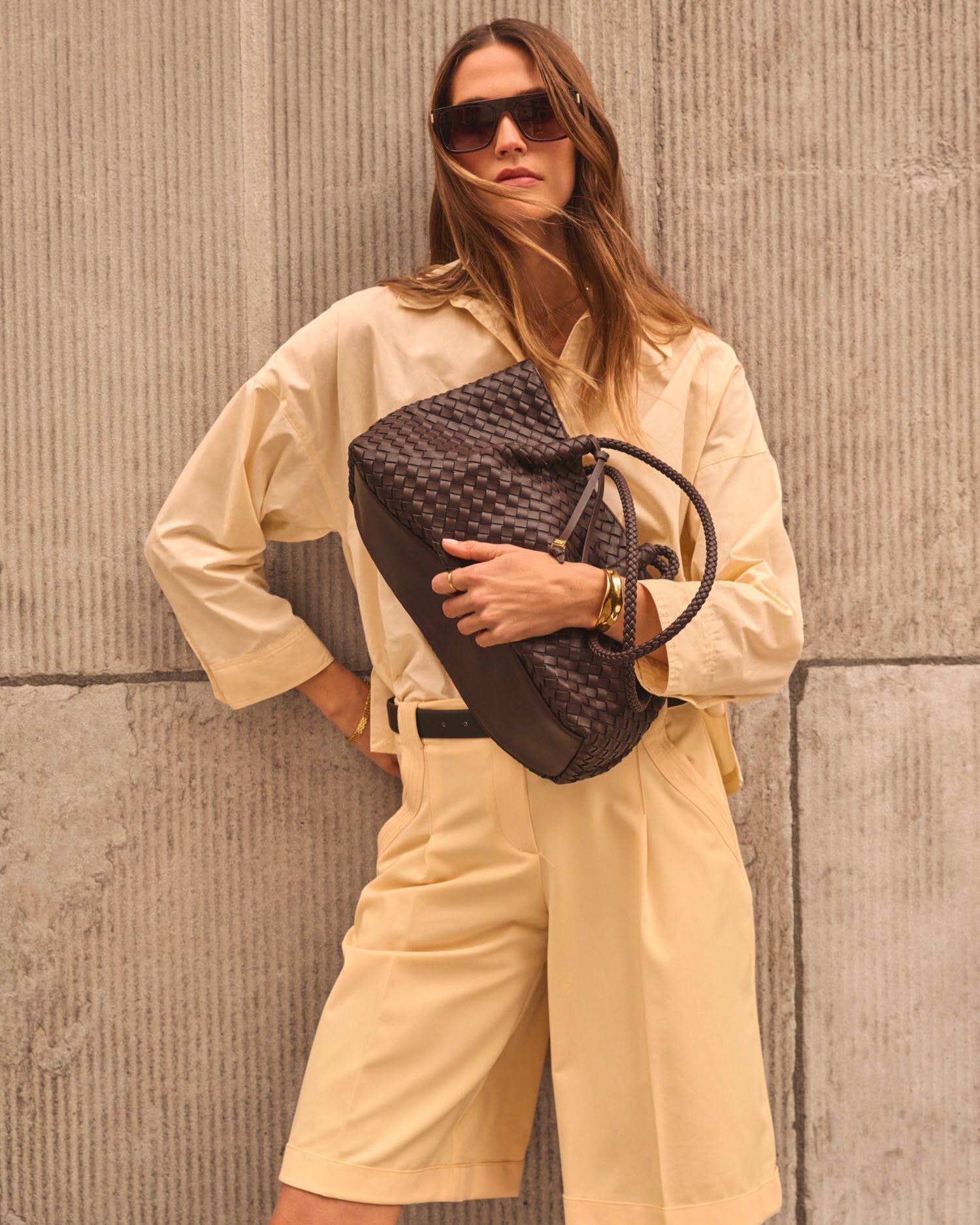 Nova Shoulder Tote Bag Small - Chocolate