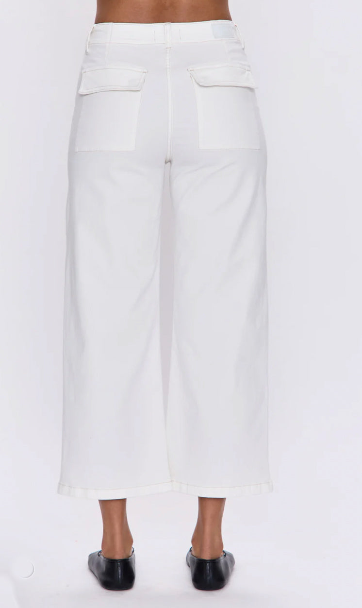 Sophia Wide Leg Utility Pant - Le Blanc