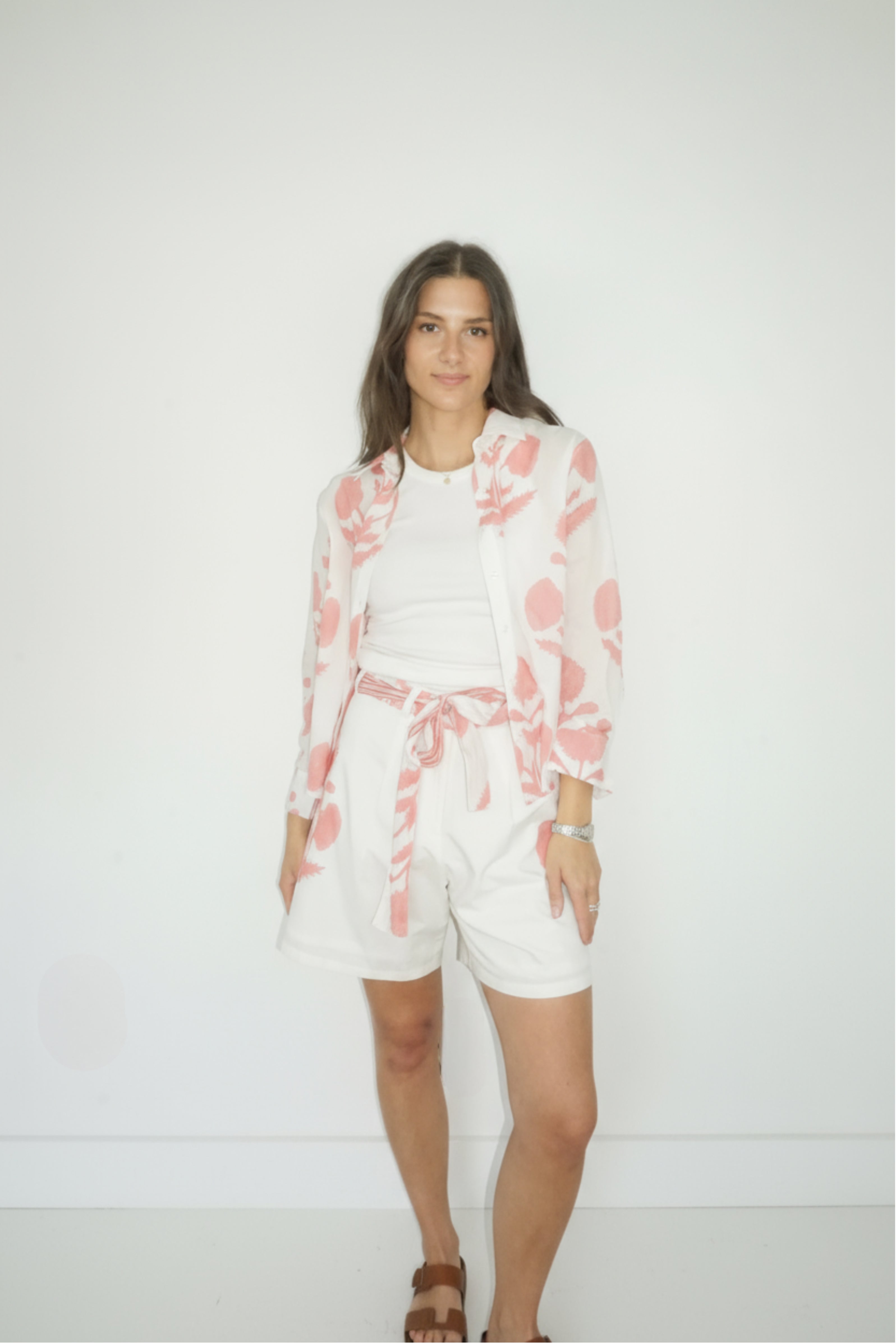 Mable Shirt in Buta Pink