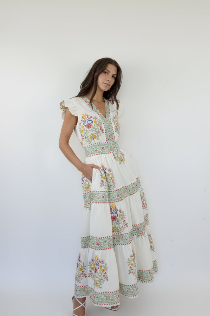Percy Dress in Dune Garden