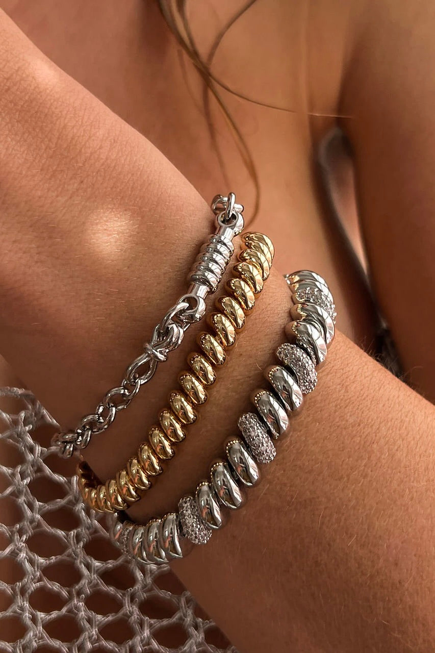 LUV AJ The Ridged Marbella Bracelet