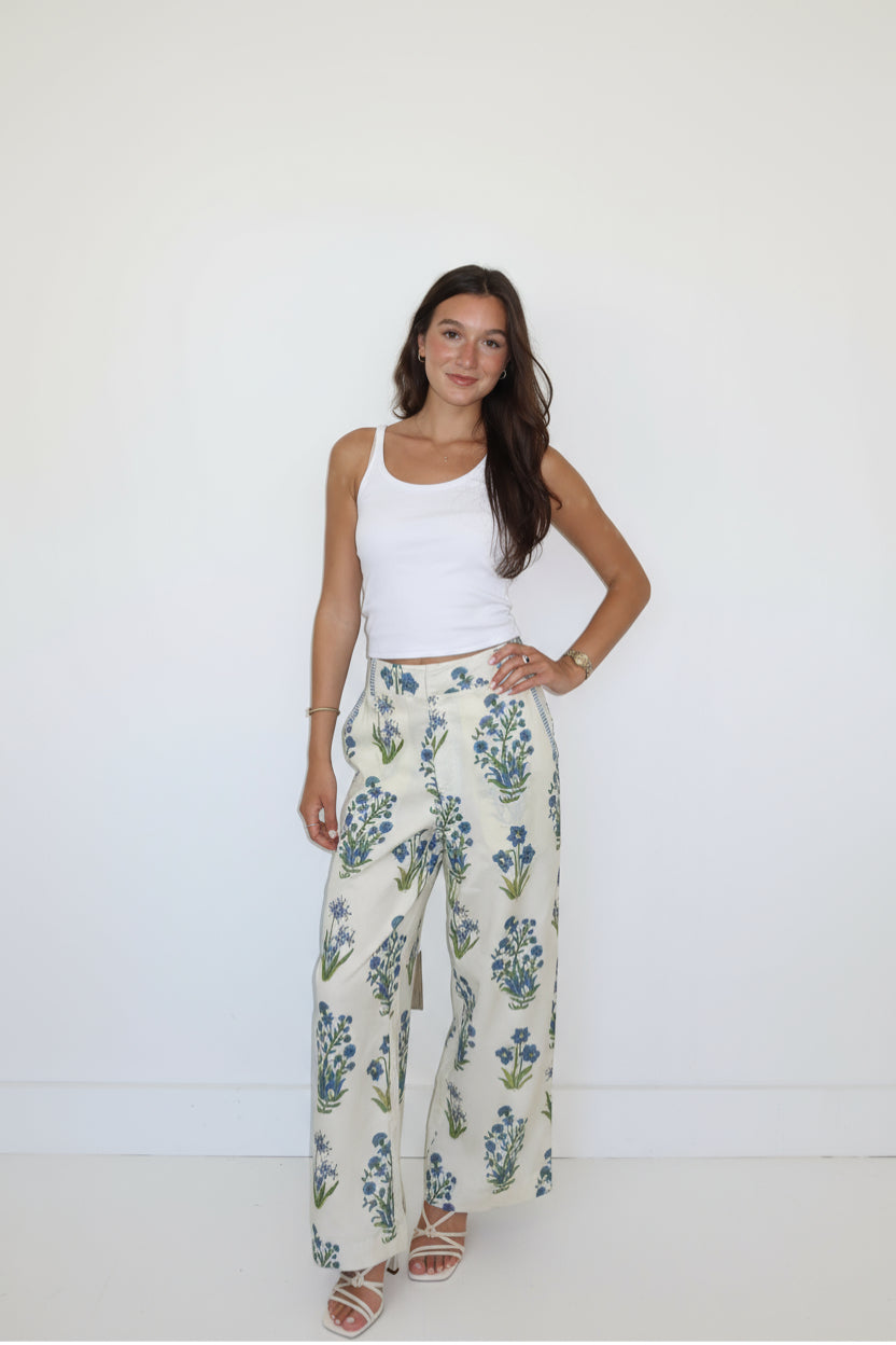 Edison Pant in Blue Bloom