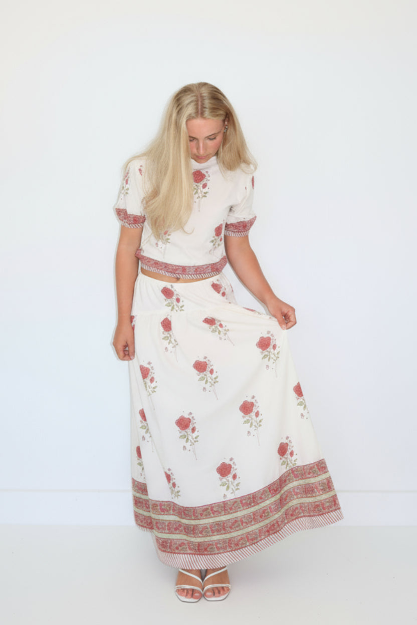 Odessa Skirt in Rosewater