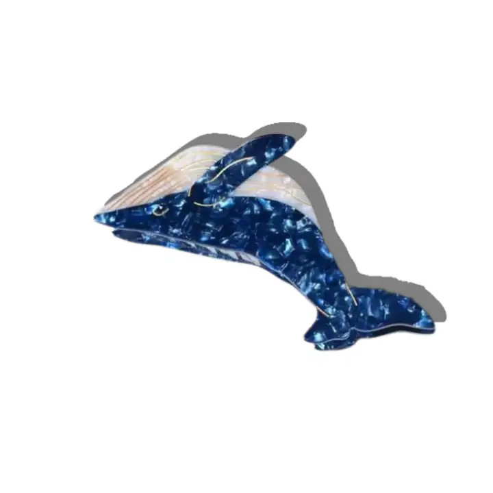 Blue Whale Claw Clip