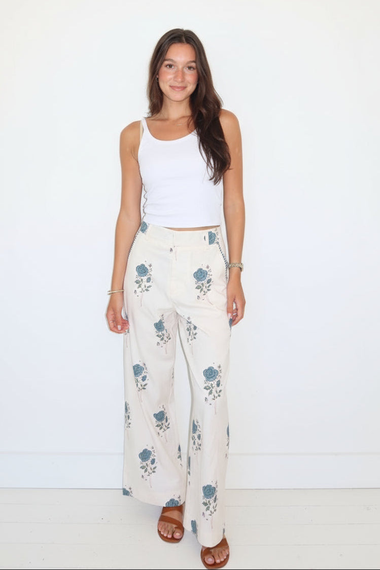 Edison Pant in Mystic Blue Rose
