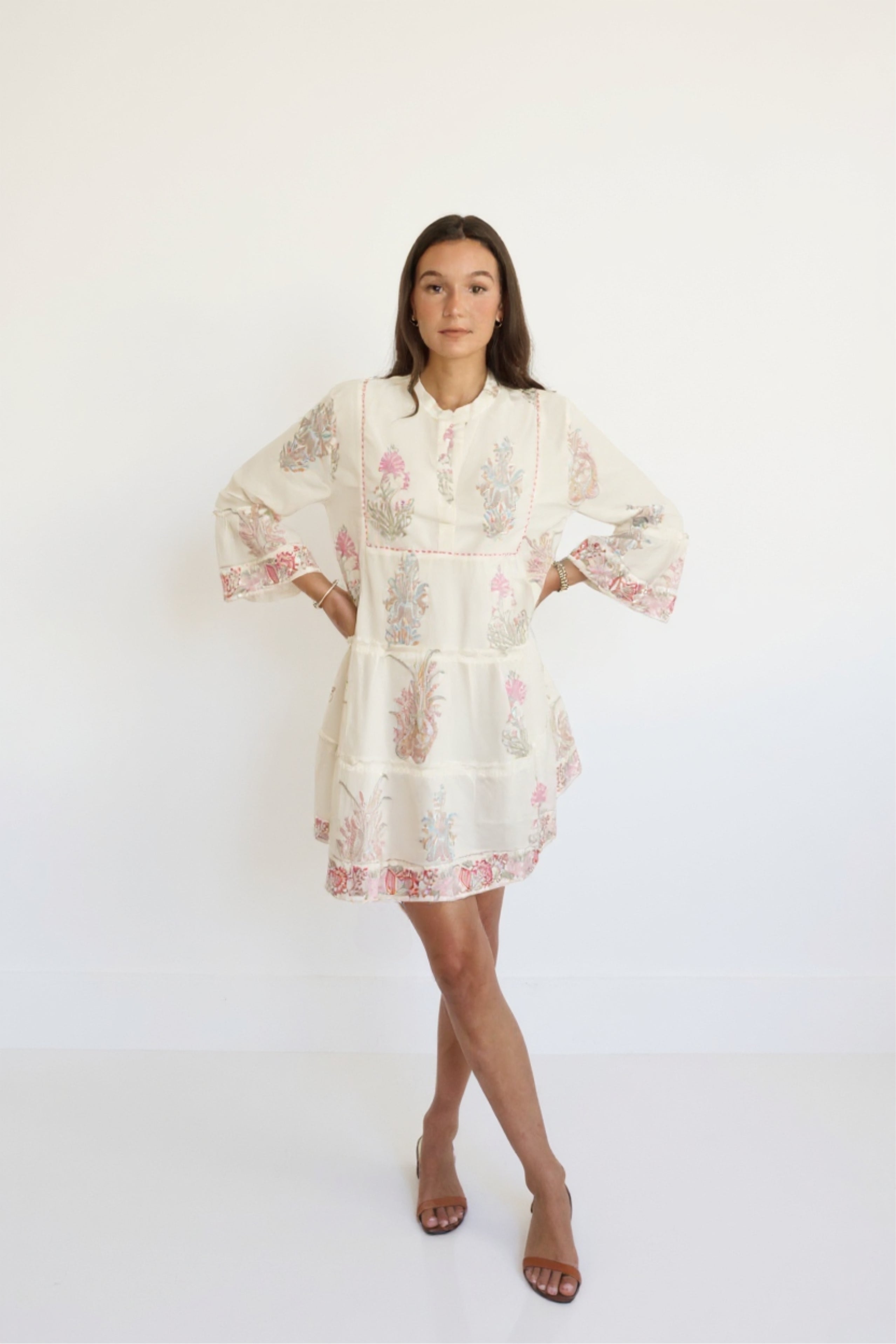 Dylan Dress in Pastel Paisley