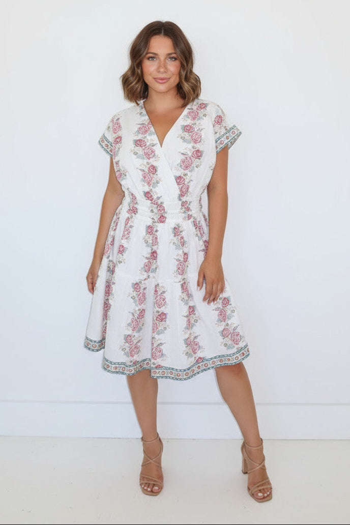 Priscilla Dress in Antique Floral