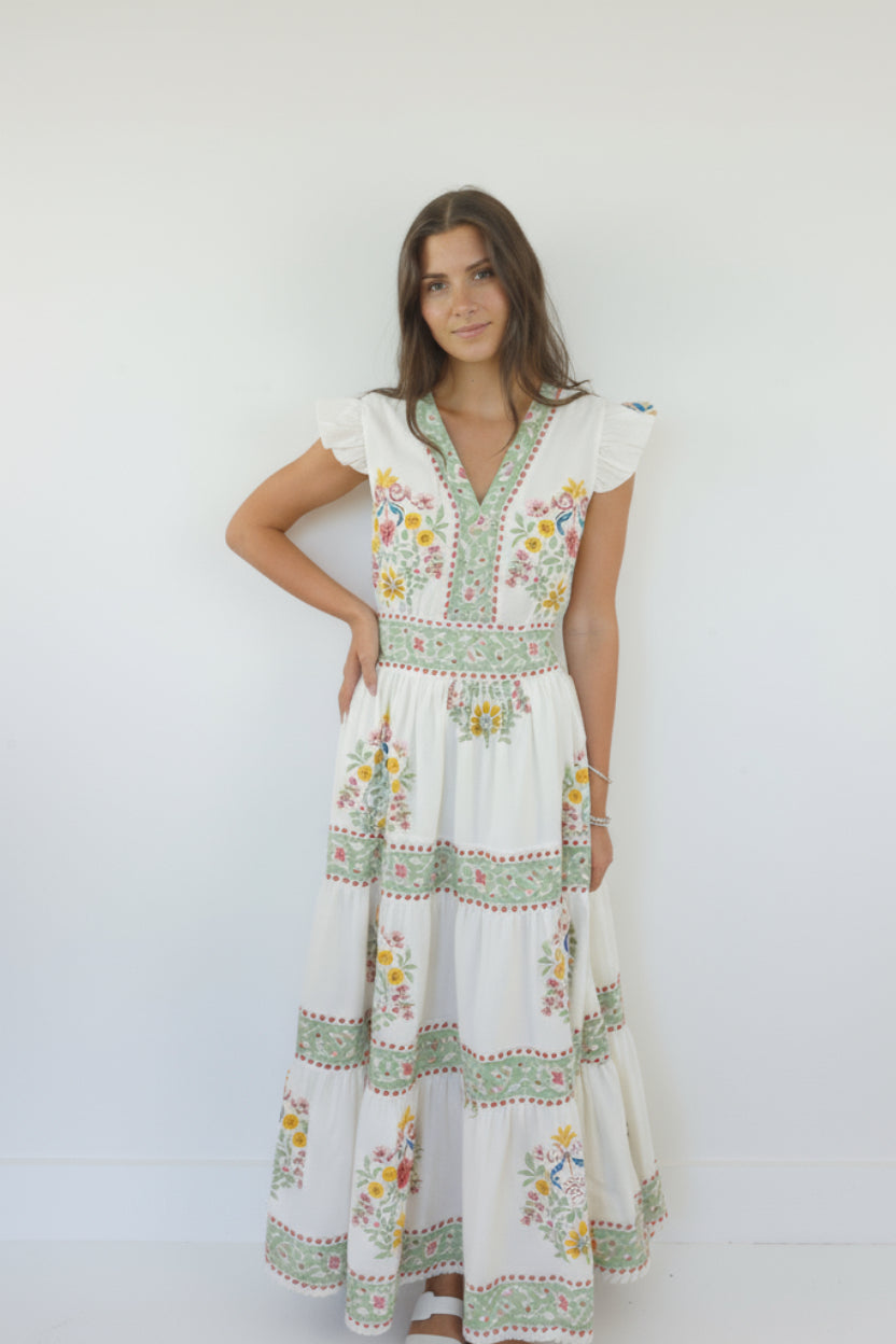 Percy Dress in Dune Garden