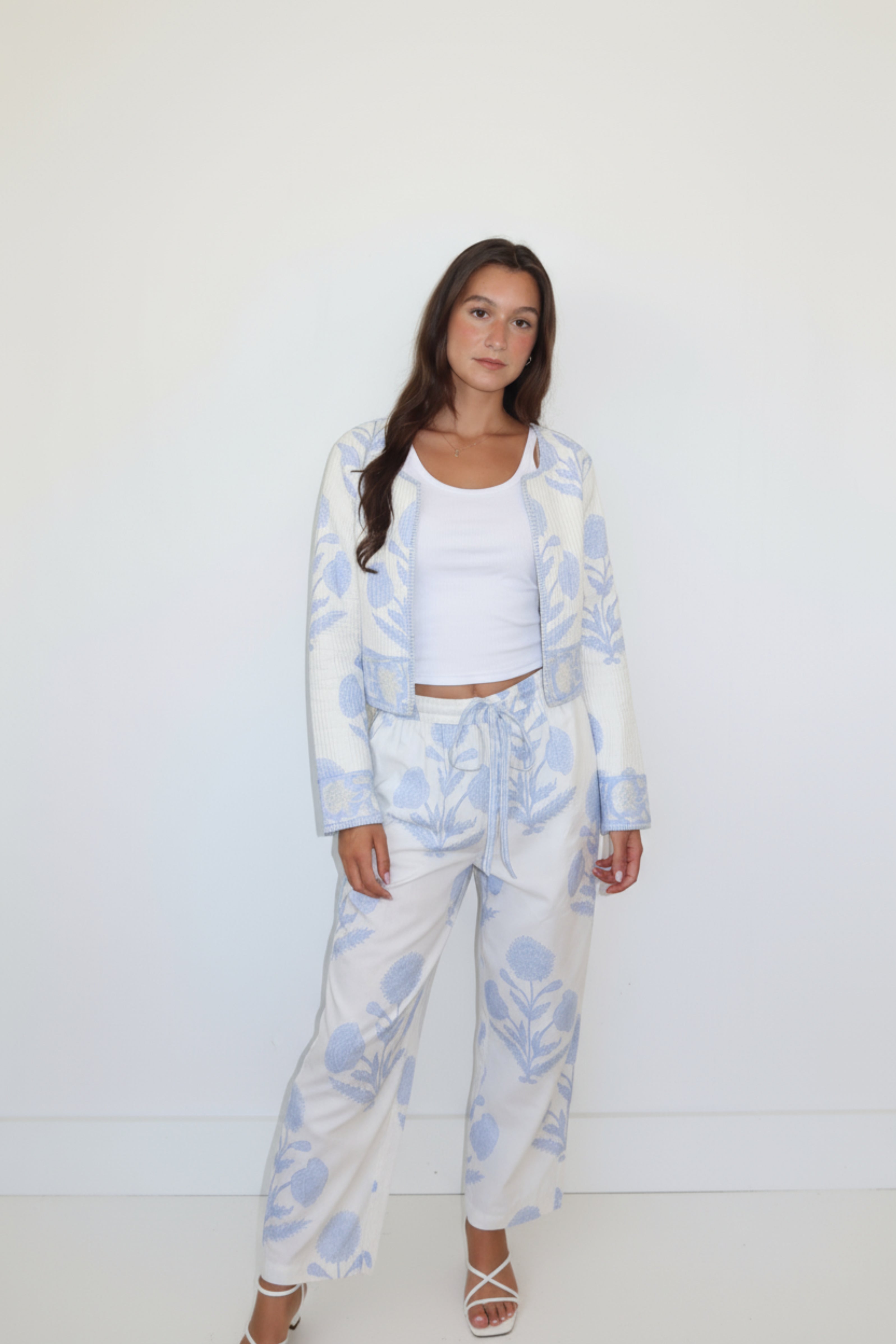 Elton Jacket in Buta Blue