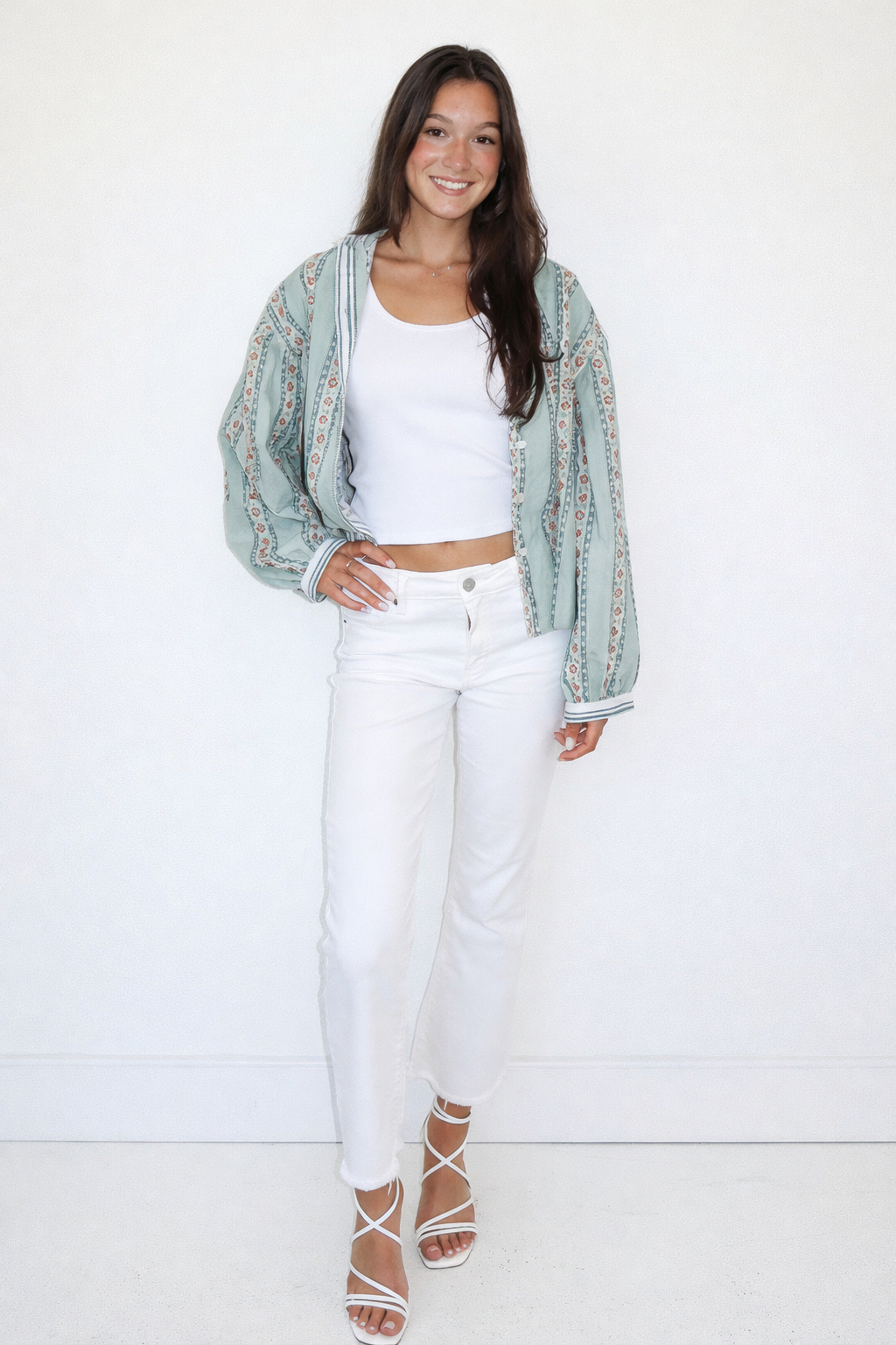 Pia Top in Antique Floral