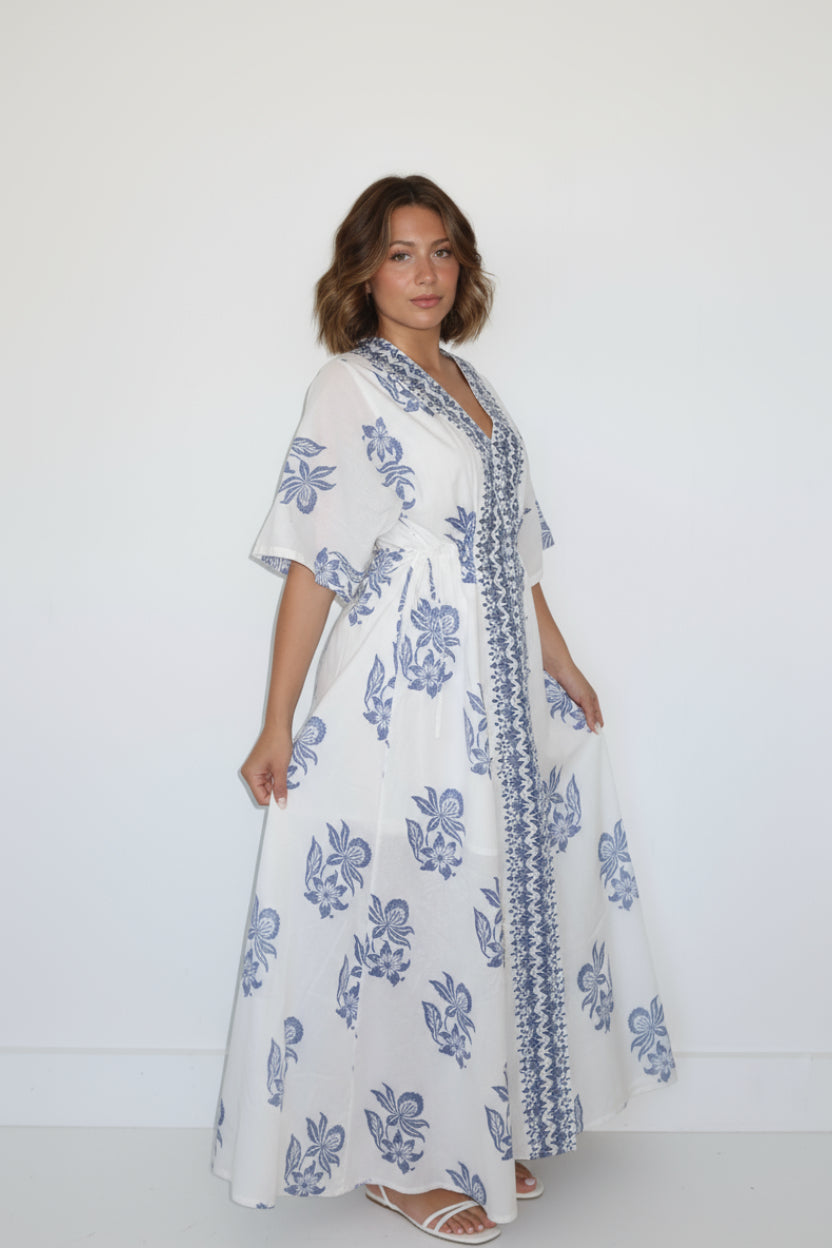 Jessie Dress in Seaside Bloom