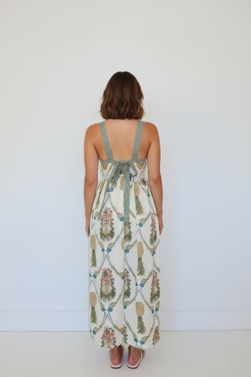 Zena Dress in Royal Tropic