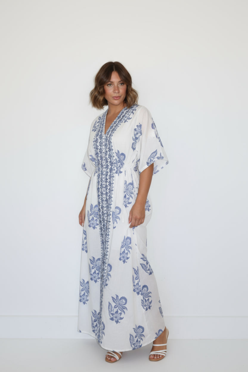 Jessie Dress in Seaside Bloom