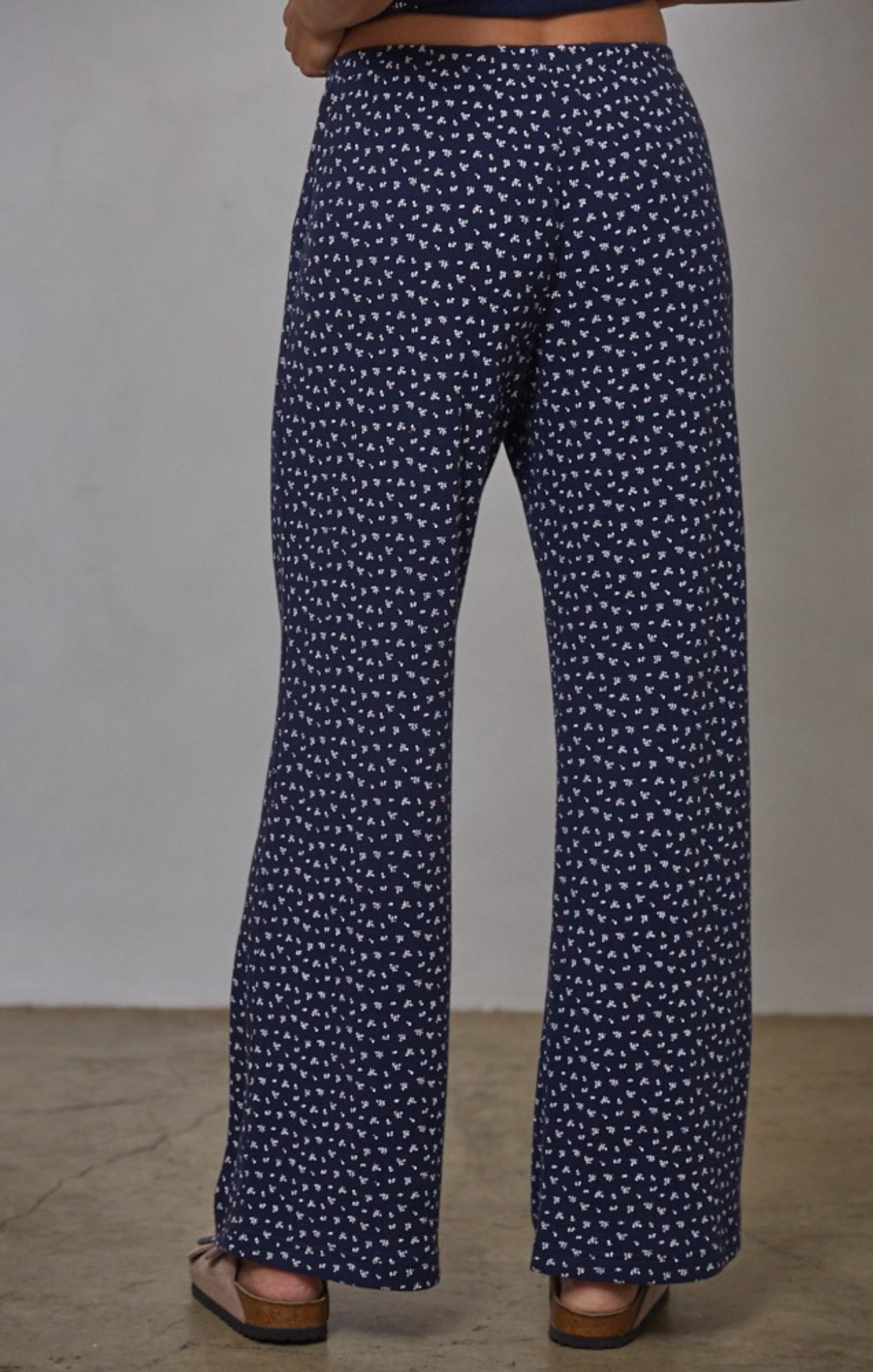 Andie Floral Waffle Pants