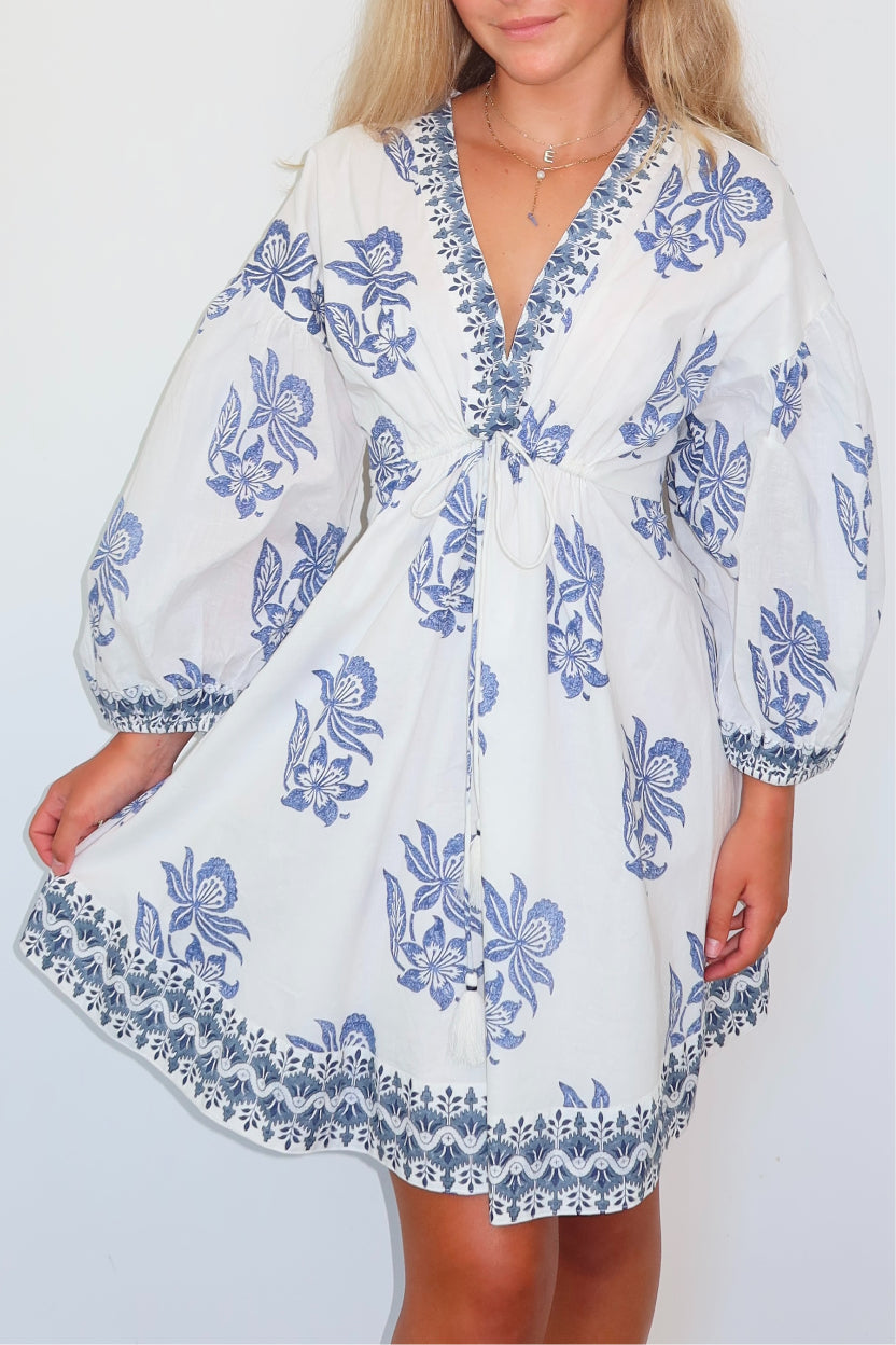 Jada Dress in Seaside Bloom