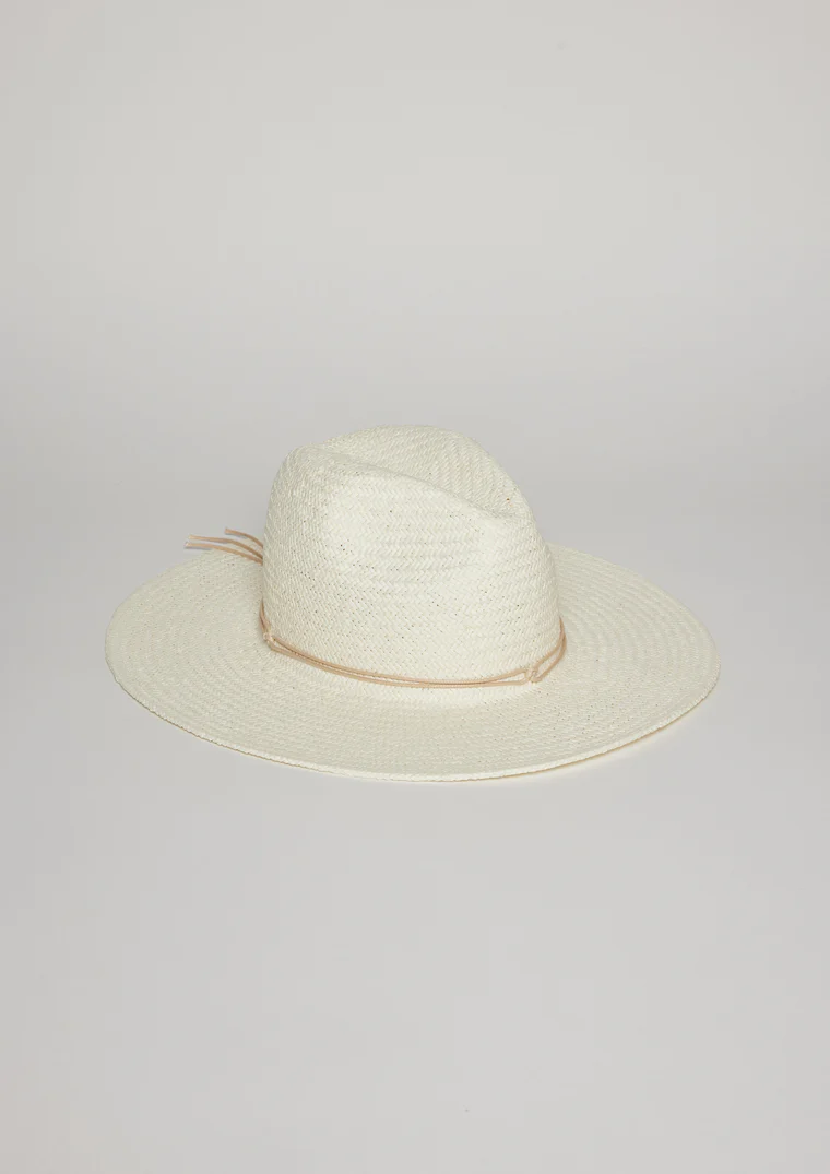 Traveler Continental without Fringe Hat Bleach/Nude