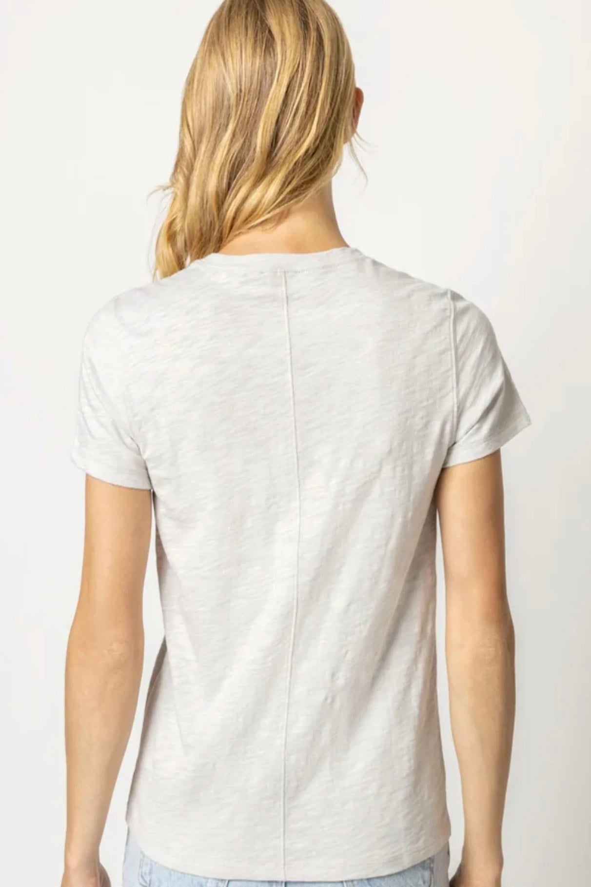 Lilla P Short Sleeve Slub Crewneck