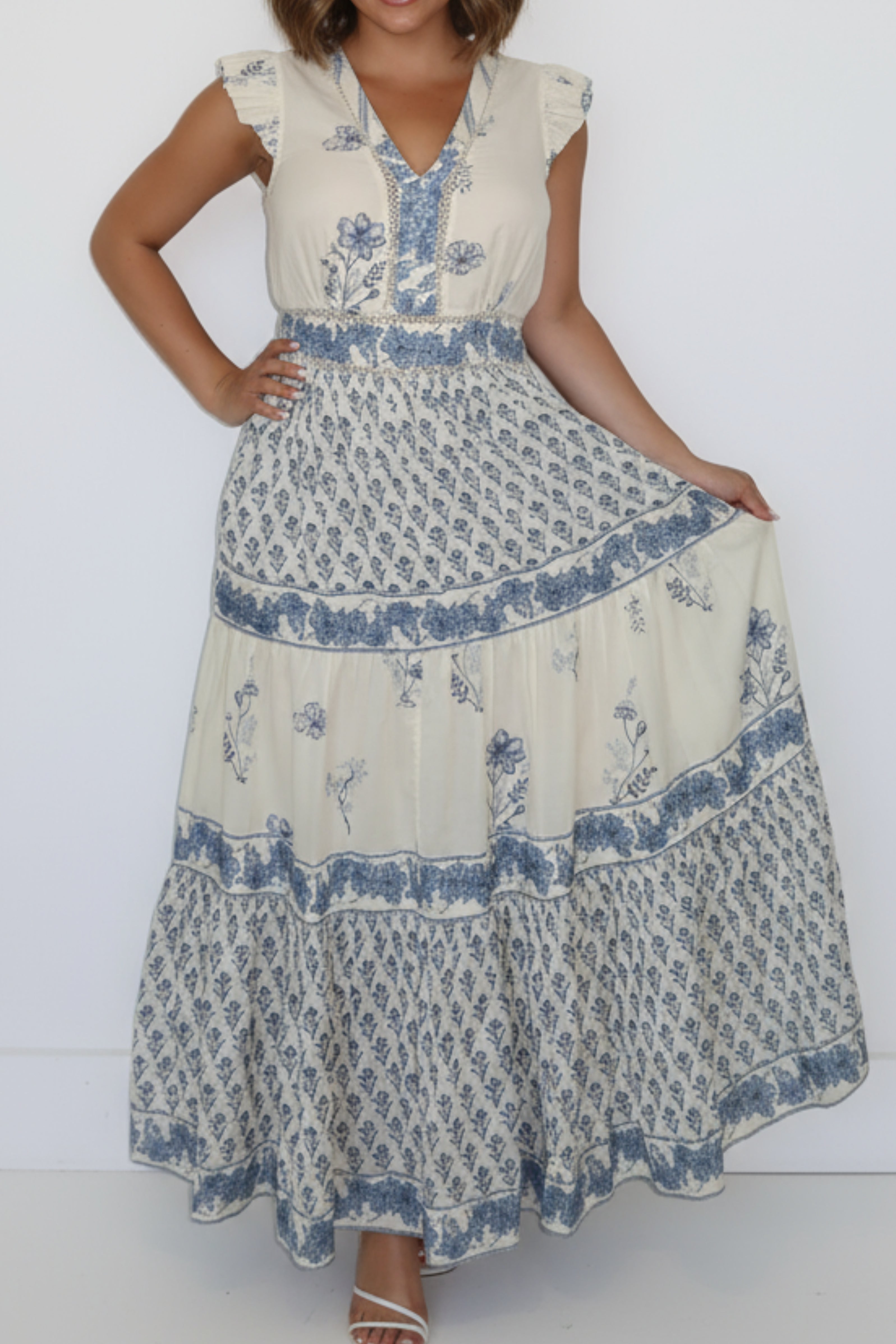 Percy Dress in Sea Spray Floral
