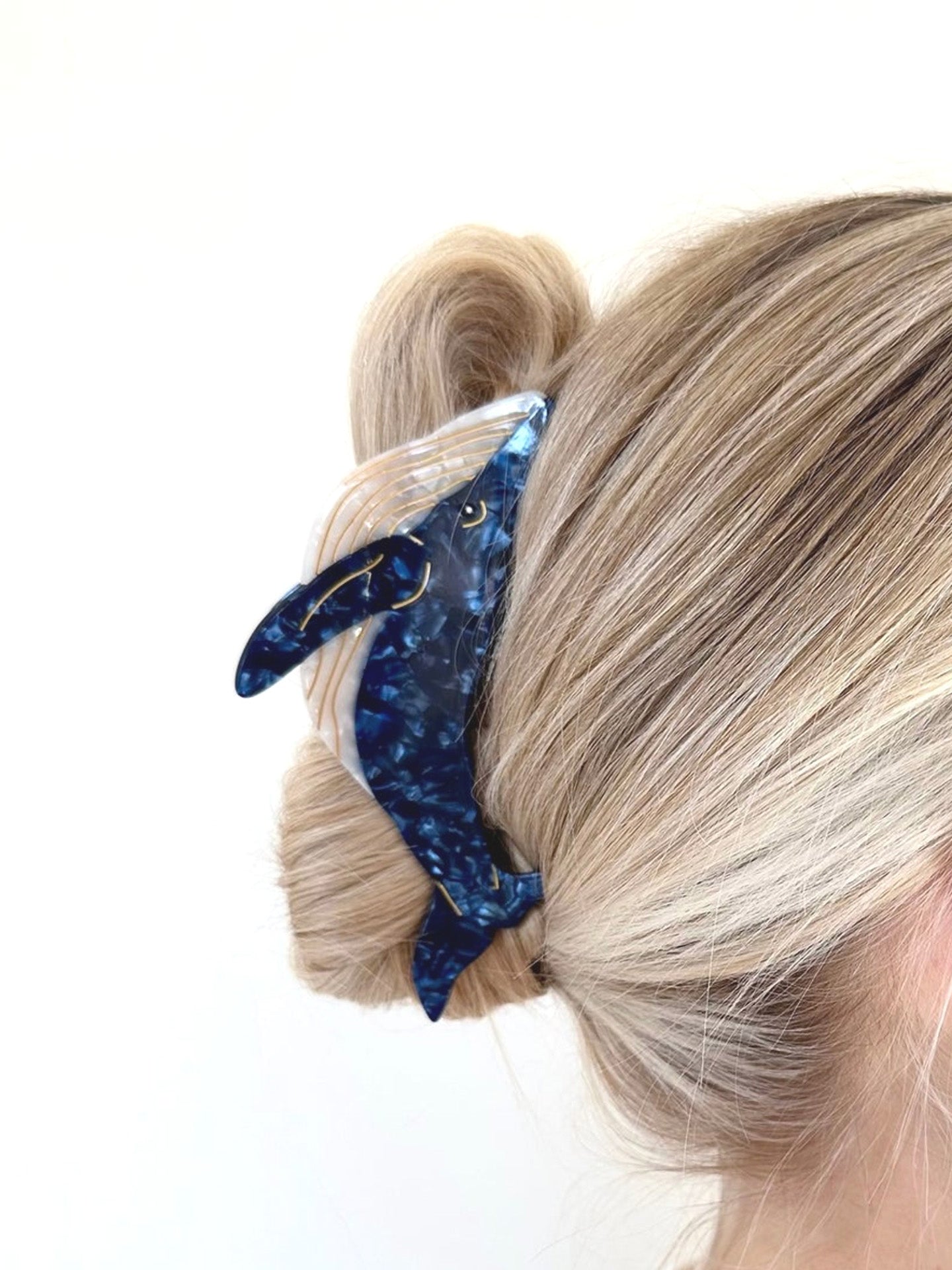 Blue Whale Claw Clip