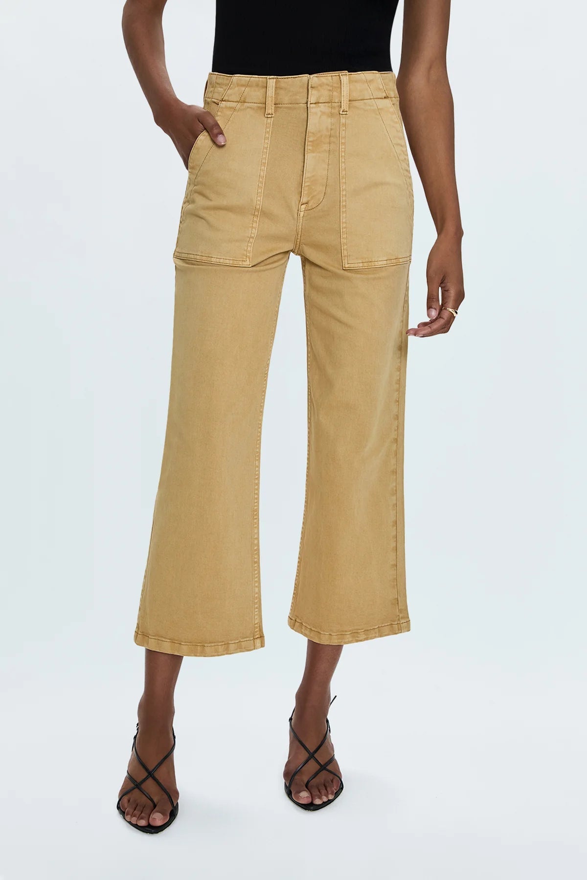 Sophia Wide Leg Utility Pant - Dijon