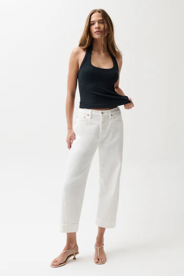 Kacey Mid Rise Cuffed Boyfriend Pant