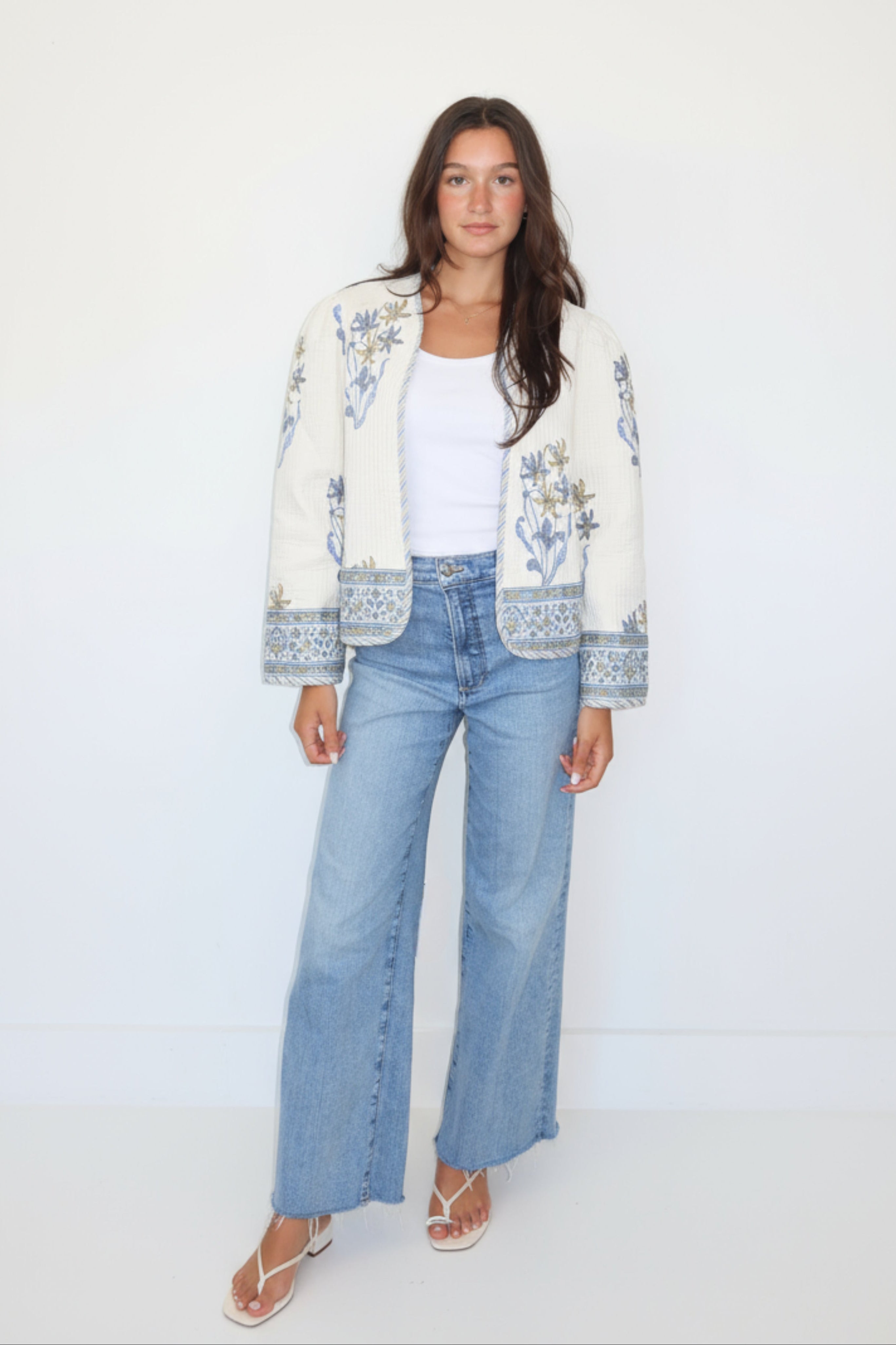 Shylah Jacket in Blue Lily