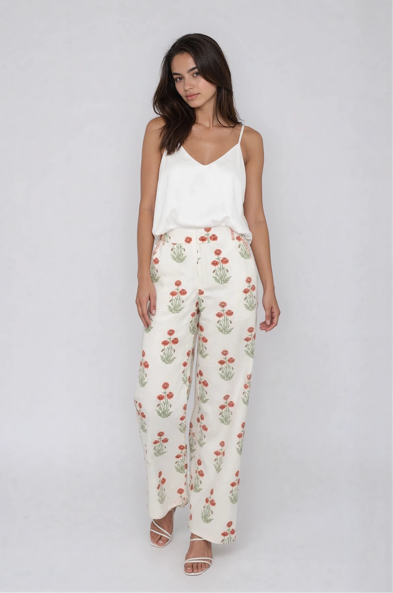 Edison Pant in Red Bloom