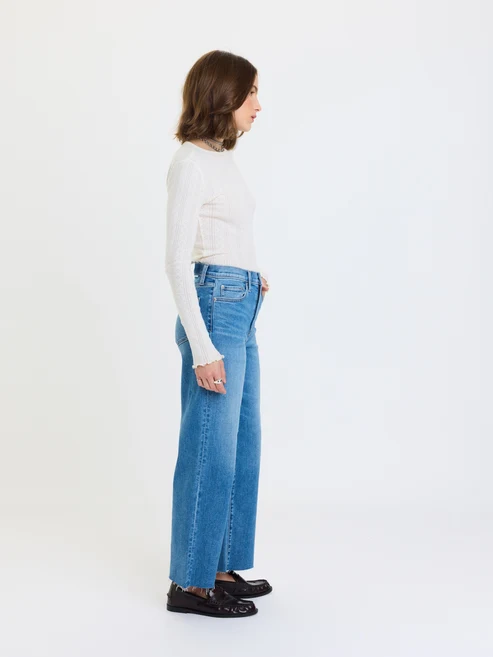 Pleaser High Rise Wide Ankle Jean