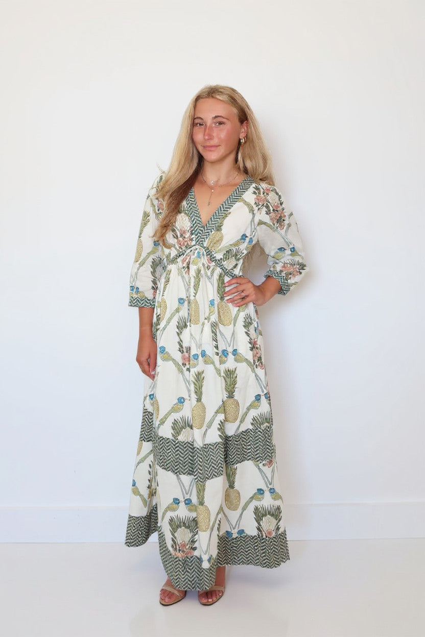 Orley Dress in Royal Tropic