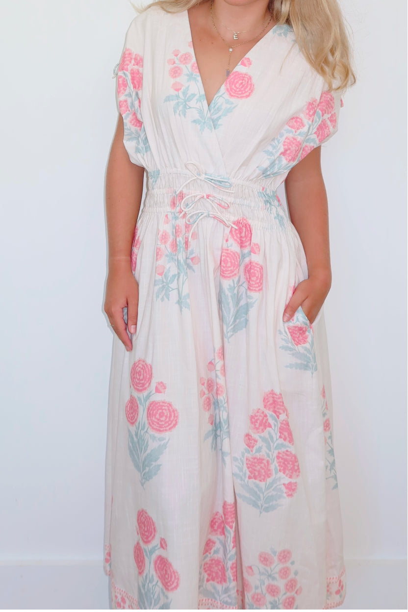 Dakota Dress in Blush Bloom